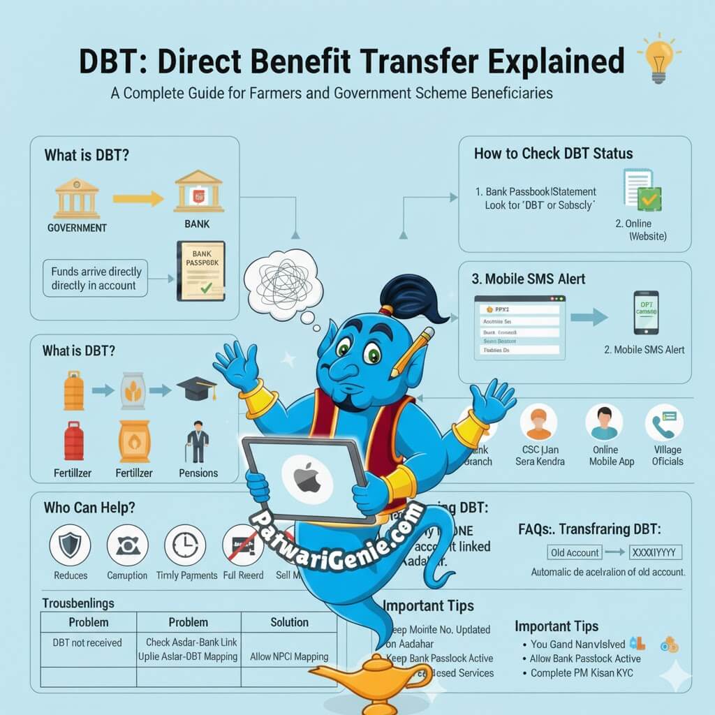 DBT क्या है? आधार DBT कैसे चेक करें | PM Kisan, किसान सब्सिडी Guide