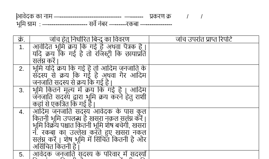 165-(6) Report Format